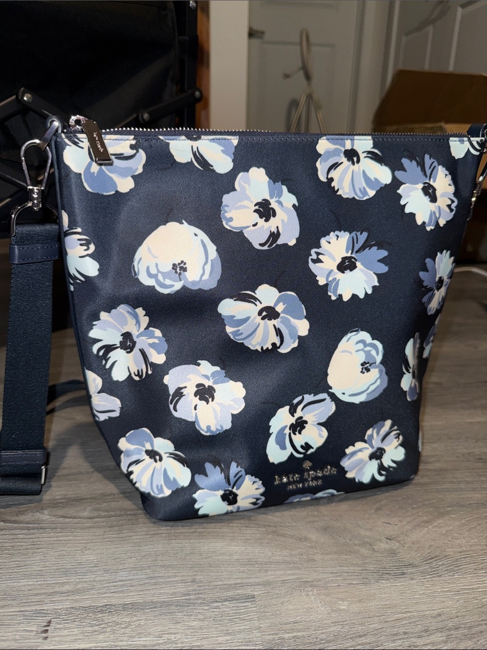 KATE SPADE CHELSEA FLORAL DUFFLE CROSSBODY